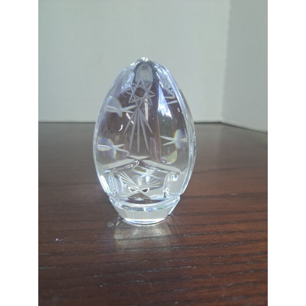 2000 Sullivans Star Of Bethlehem Lead Crystal Paperweight